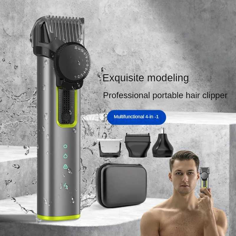 Cordless Rechargeable Hair Clipper Trimmer Beard Trimmer For Men Adjustable Beard Trimmer With 4 Limit Combs Easy To Use Z240715