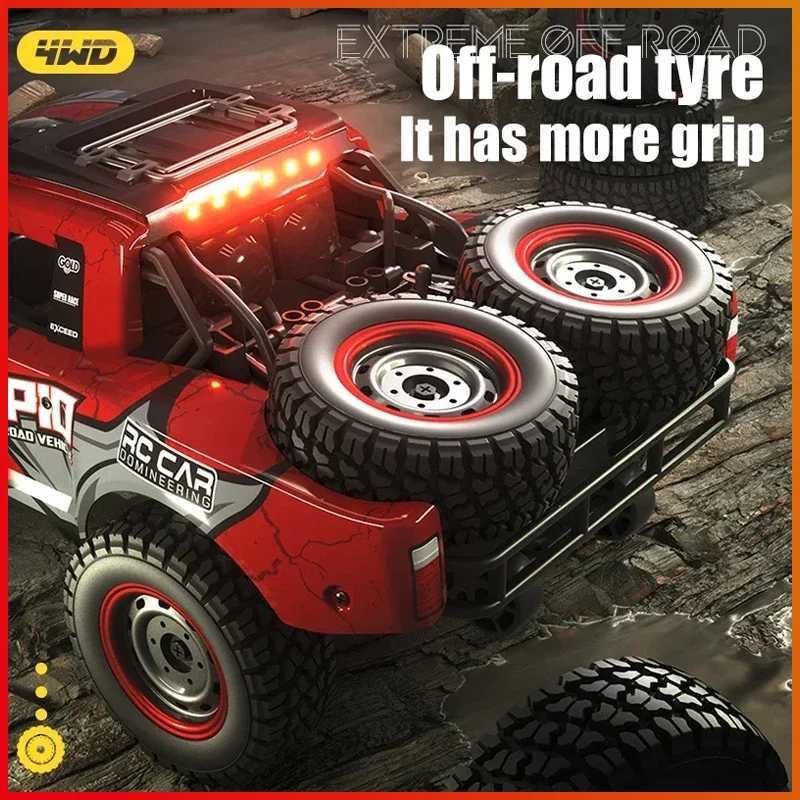 Rc Car Off Road 4x4 50km/h or 70km/h High Speed Brushless Motor Monster Truck 1/16 Desert/Snow Racing Drift Cars Toys for BoysM240715