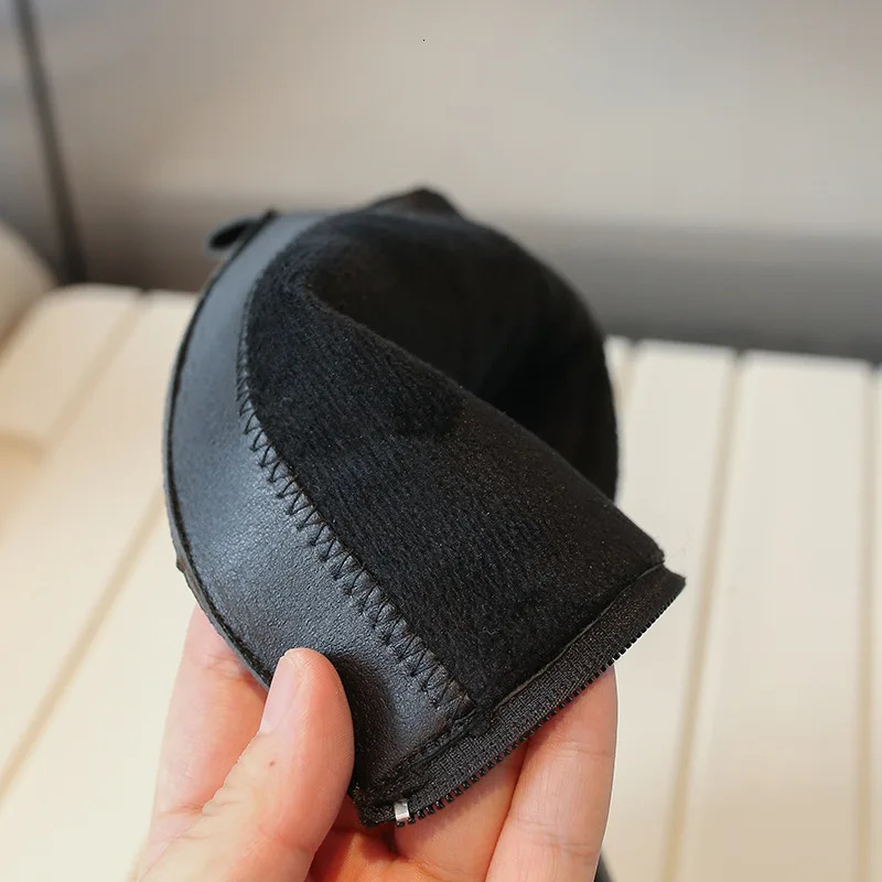 Girls High Boots Autumn Winter Kids Black Boots For Girl Side Zipper Girls Fashion Soft Leather Boots Size 22-31 240711