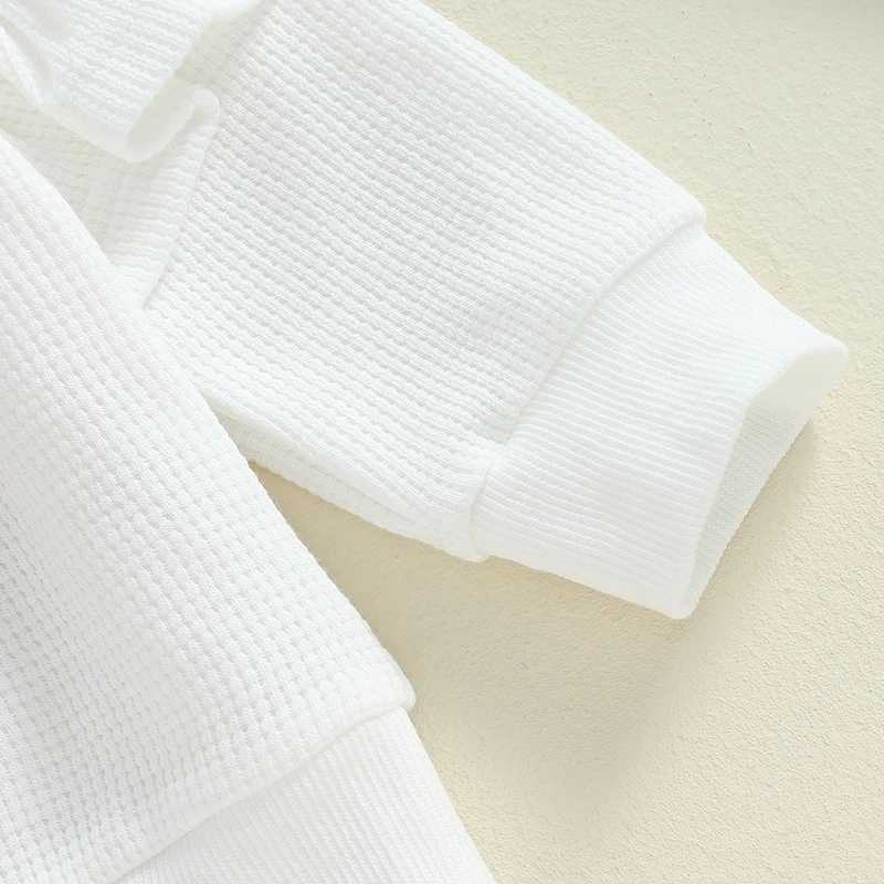 Clothing Sets 2024-05-24 Lioraitiin Toddler Girls Fall Outfits Heart Embroidery Ruffles Long Sleeve Sweatshirt and Elastic Sweatpants Set