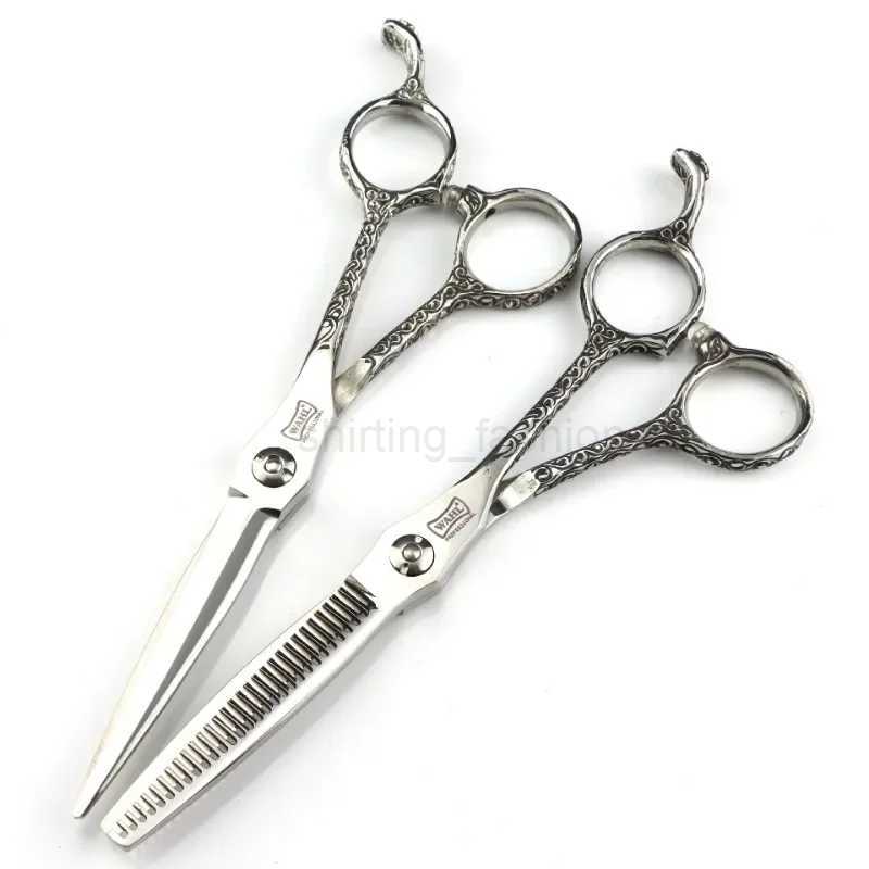 Professional Japan 440c Bearing hair scissors cutting barber haircut thinning shears hairdresser scissorsCL240715