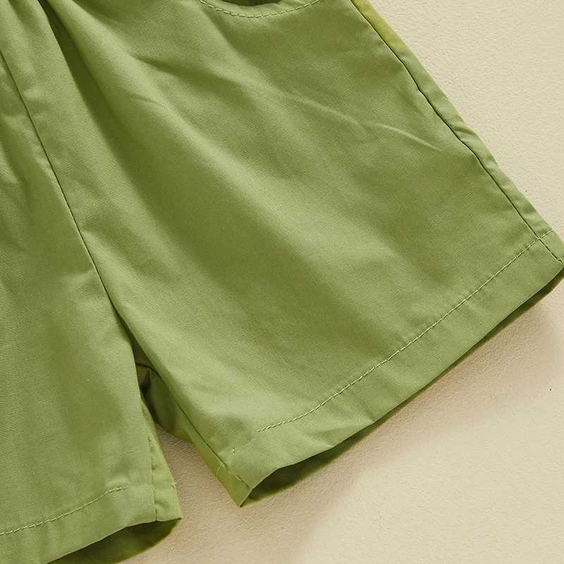 Clothing Sets Baby Boy Gentleman Outfit Lapel Neck Short Sleeve Rabbit Print Romper + Suspender Shorts Infant Toddler Easter 2 Piece Set