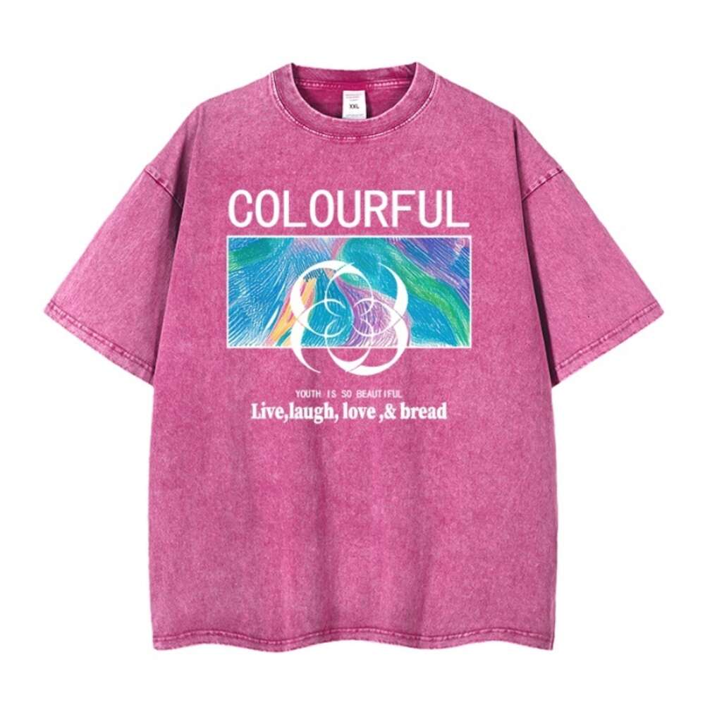 Designer's classic tattered women's T-shirt washed cotton short sleeved shirt, personalized outdoor casual sports women's short jacket