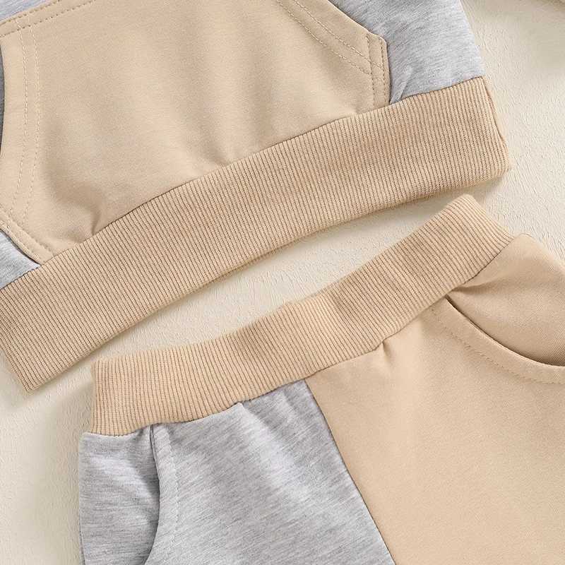 Clothing Sets Autumn Baby Tracksuit For Toddler Boys Outfits Contrast Color Long Sleeve Sweatshirts Tops Long Pants Toddler Clothes Set