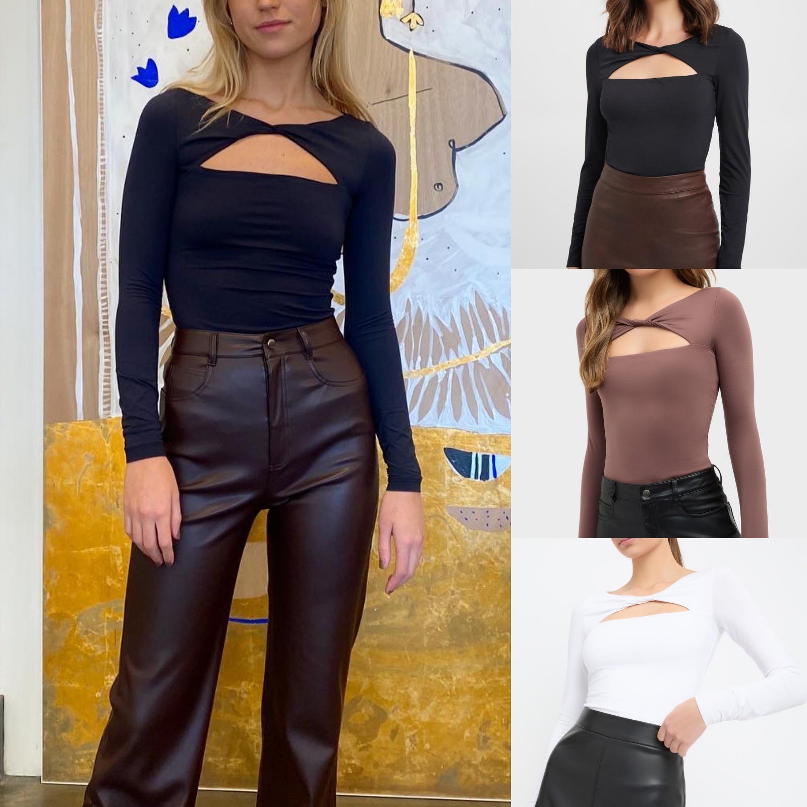 2023 Popular Female Fashion Hollow Out Slim Top Female Women Short Women's Stripe Chiffon Stretch Casual Undershirt Street Activity Crop Tops2