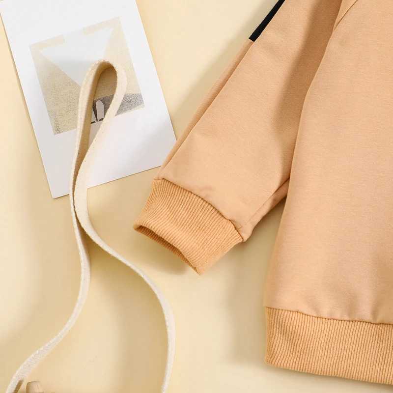 Clothing Sets 2023-09-11 Lioraitiin 0-3Y Toddler Girl Boy Clothes Set Contrast Color Long Sleeve Pullover Elastic Waist Pant with Strap Outfit