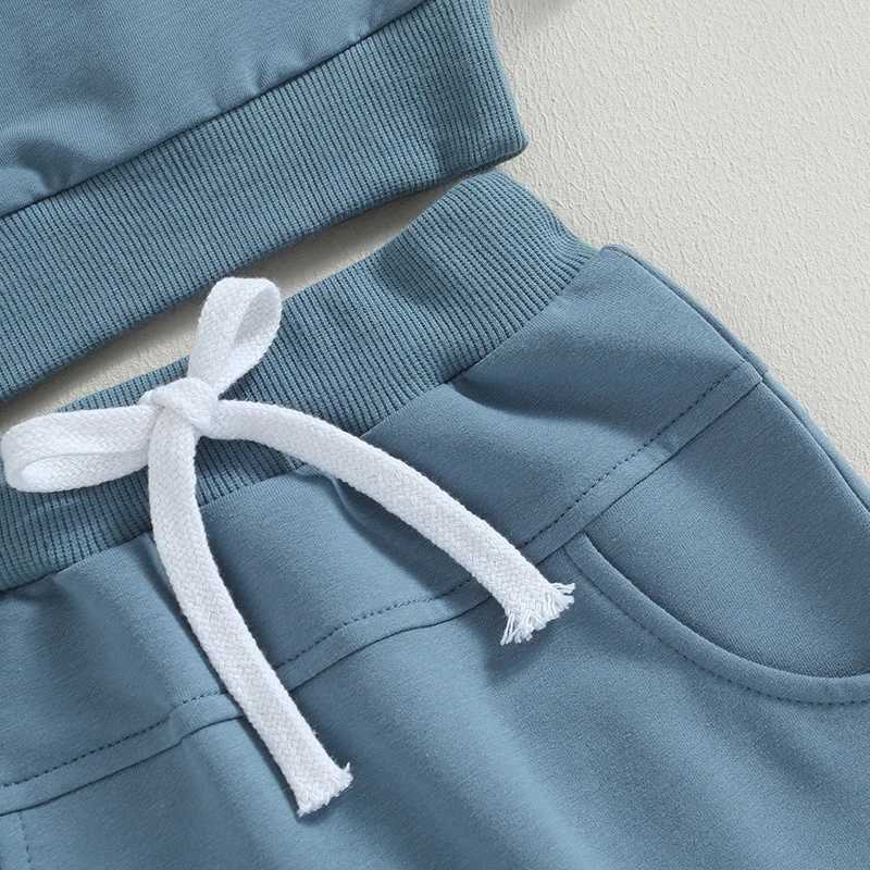 Clothing Sets 2023-07-24 Lioraitiin 0-3T Toddler Baby Boy Fall Outfits Checkered Plaid Pullover Sweatshirt Top Pants Set Trendy Outfit