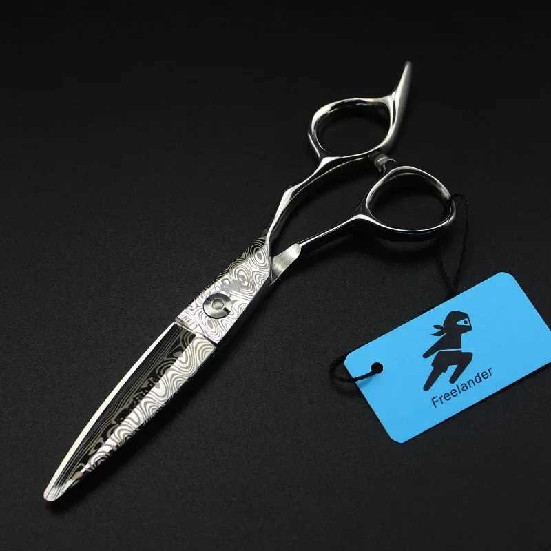 professional Damascus 6 hair scissors hair cutting scissor barber tools haircut thinning shears set hairdressing scissorsCL240715 S2563