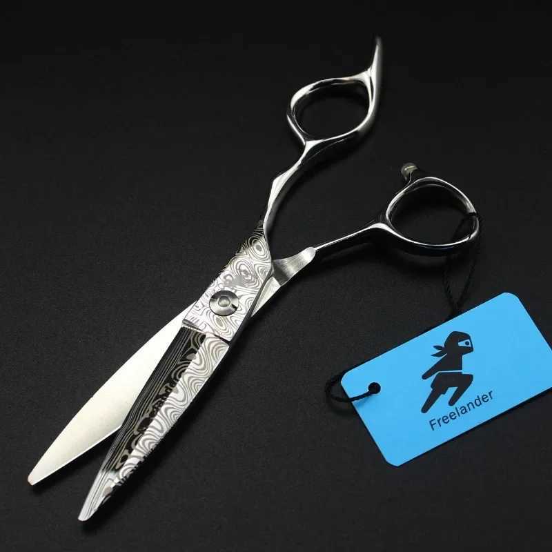 professional Damascus 6 hair scissors hair cutting scissor barber tools haircut thinning shears set hairdressing scissorsCL240715 S2563