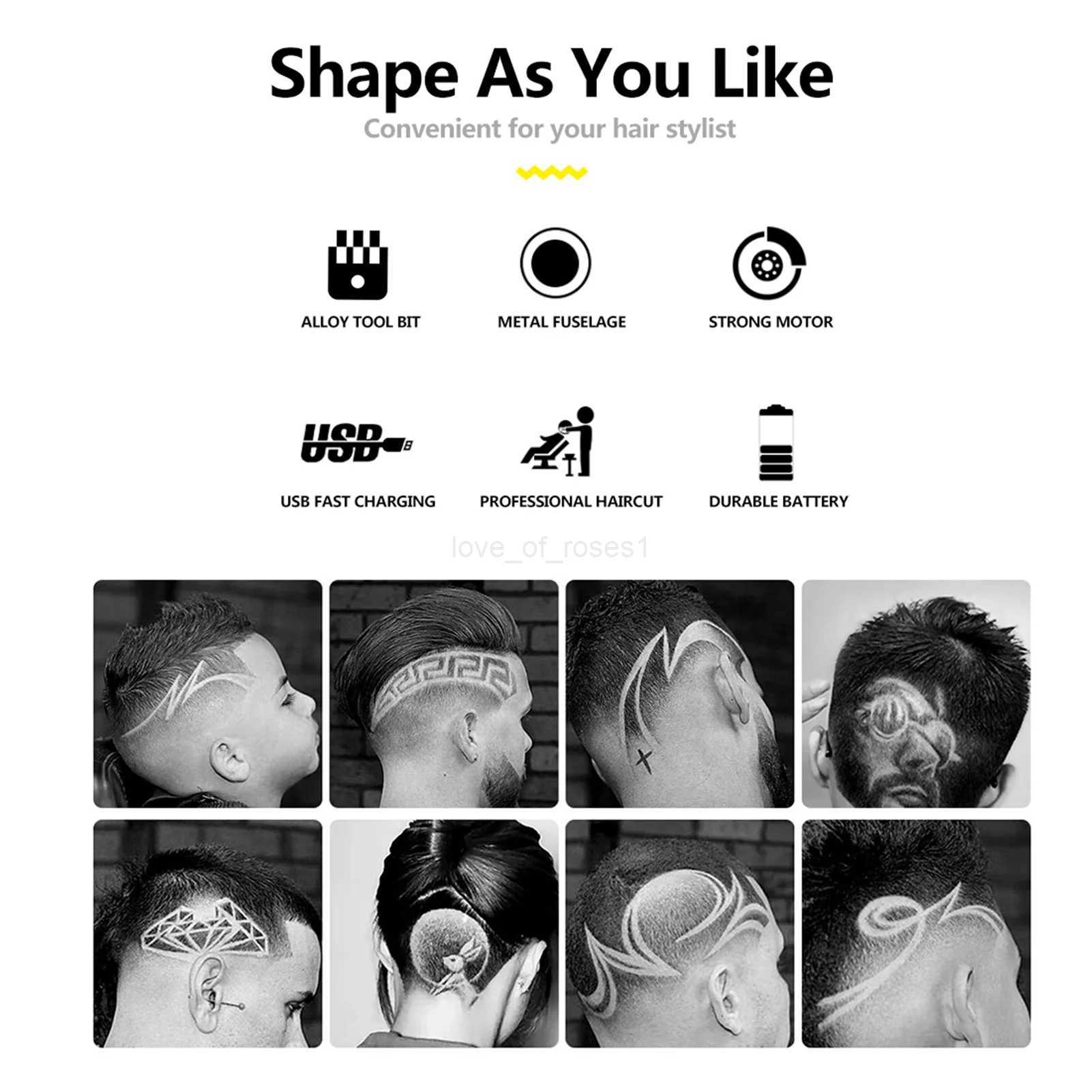 HIENA T9 Hair Trimmers vintage hair cutting machine clipper professional barber machines anti slip texture Cordless Beard ShaverM240715