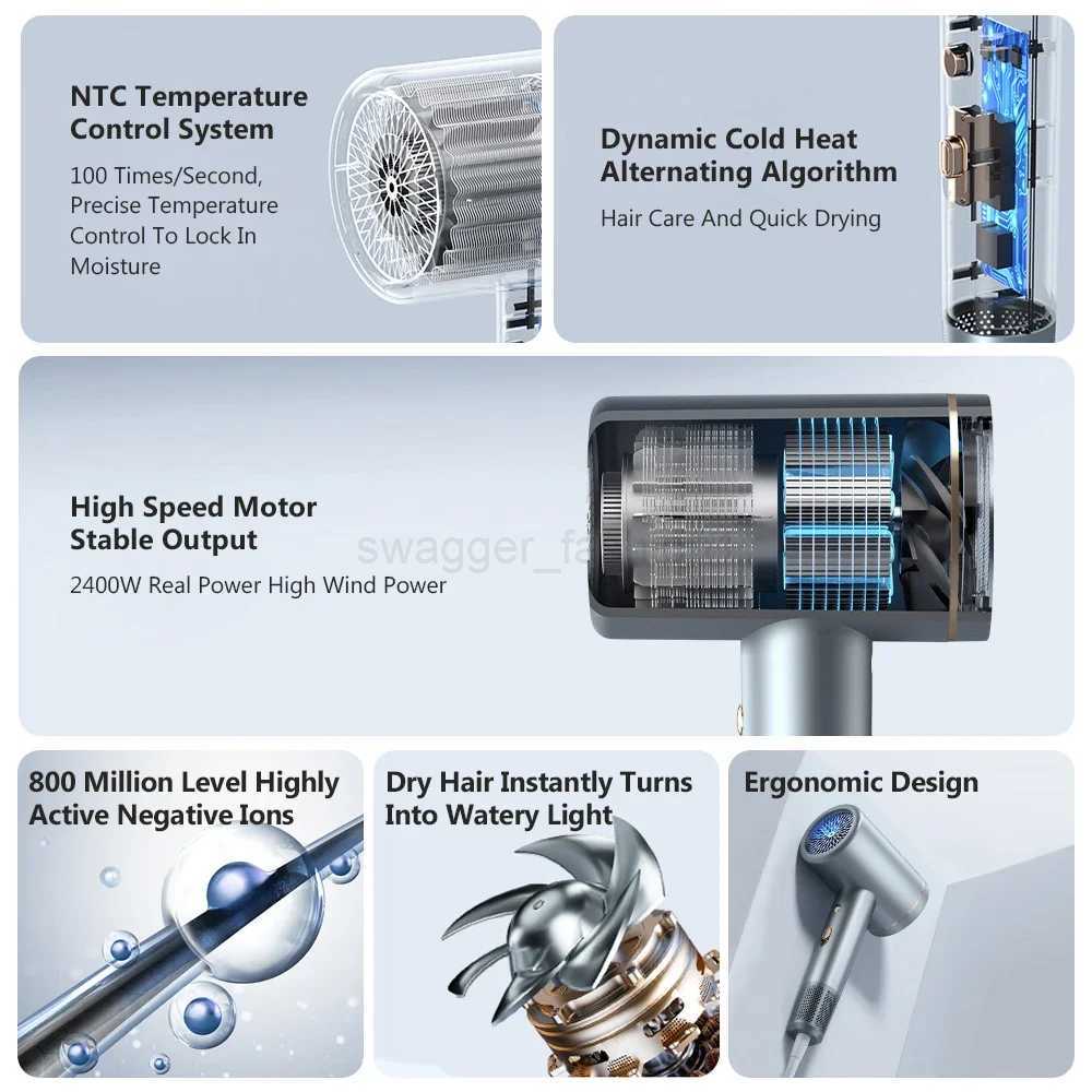 High-speed Hair Dryer For Home Use With Strong Wind For Hair Salons Barber Shops High-power Hair Care DryerBB240715