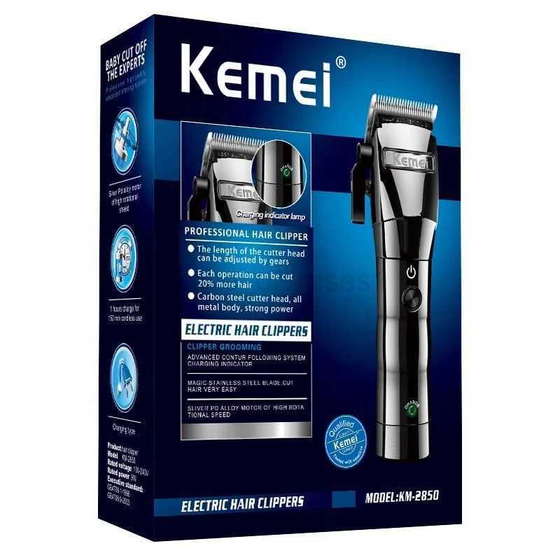 Kemei Portable Salon Professional Trimmer KM-2850 High-Power House Hold Hair Trimmer Electric Hair ClipperM240715