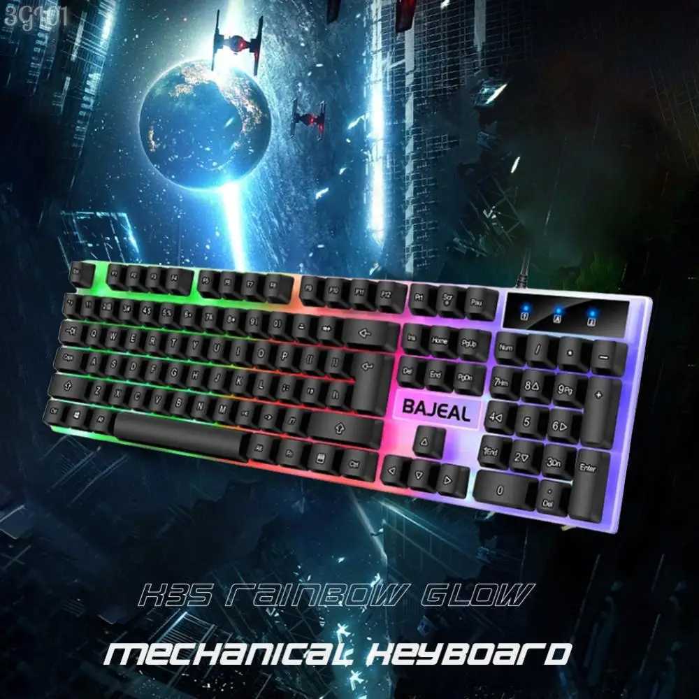 Wired Mechanical Gamer Keyboard Ergonomic feel luminous backlit gaming keyboard Gaming office universal Keycap for PC GamerM240715