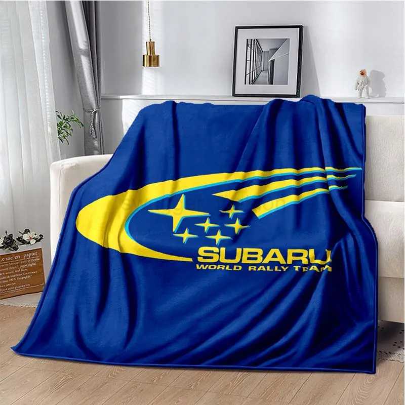 Car Super Run S-Subaru Bedroom Decoration Blanket Car Air Conditioning Blanket Sofa Soft and Warm Cover Blanket CustomizationB270715 - view 7