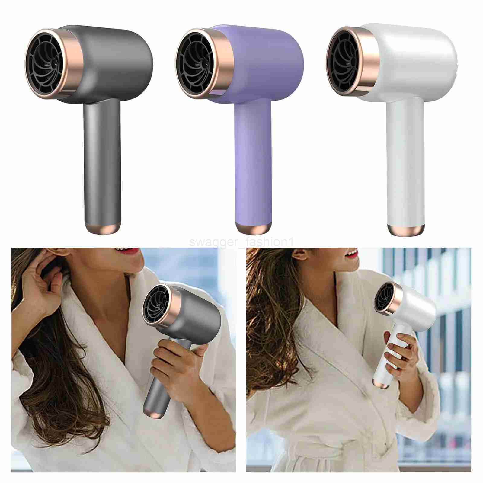 Portable Hair Dryer Lightweight Quick Dry Powerful for Travel Hotel OutdoorB240715