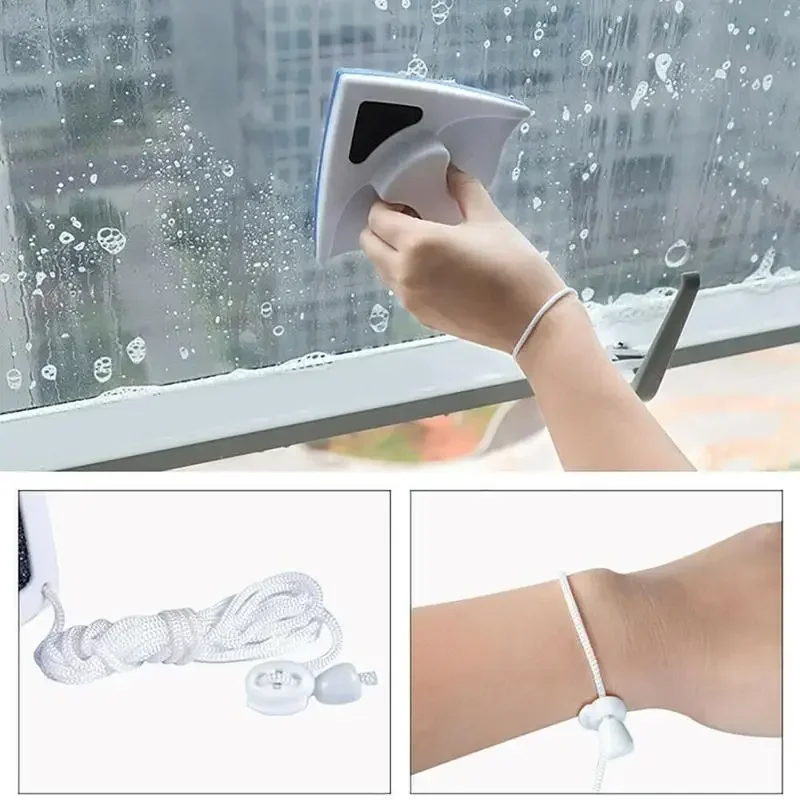 Double-Sided Magnetic Window Cleaner Brush Household Glass Cleaning Wiper dh911125171