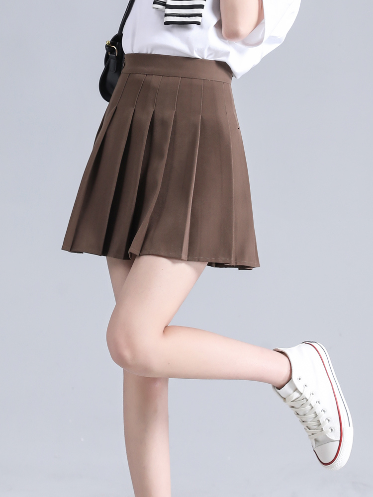 New Women's 100 fold Fashion Small Girls' Versatile Half length Skirt, Ladies' Summer Dress Short Skirt