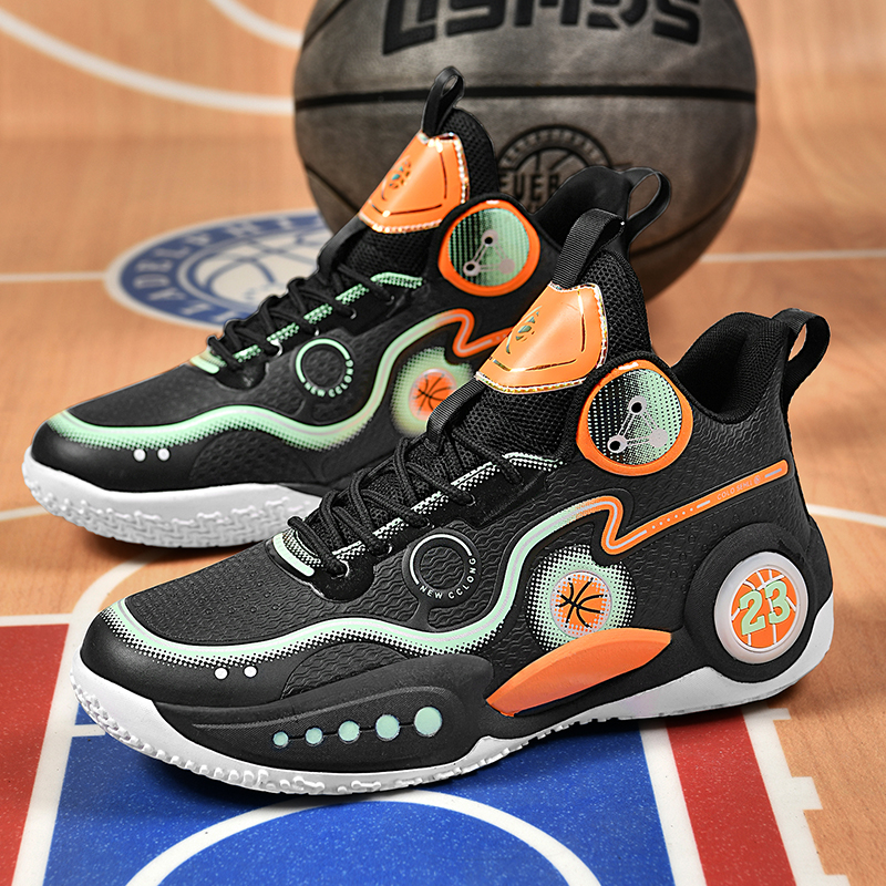 Men's Basketball Shoes Lightweight Sneakers Unisex Training Footwear Cushioning Non-slip Sport Shoes High Top Male Running Shoes