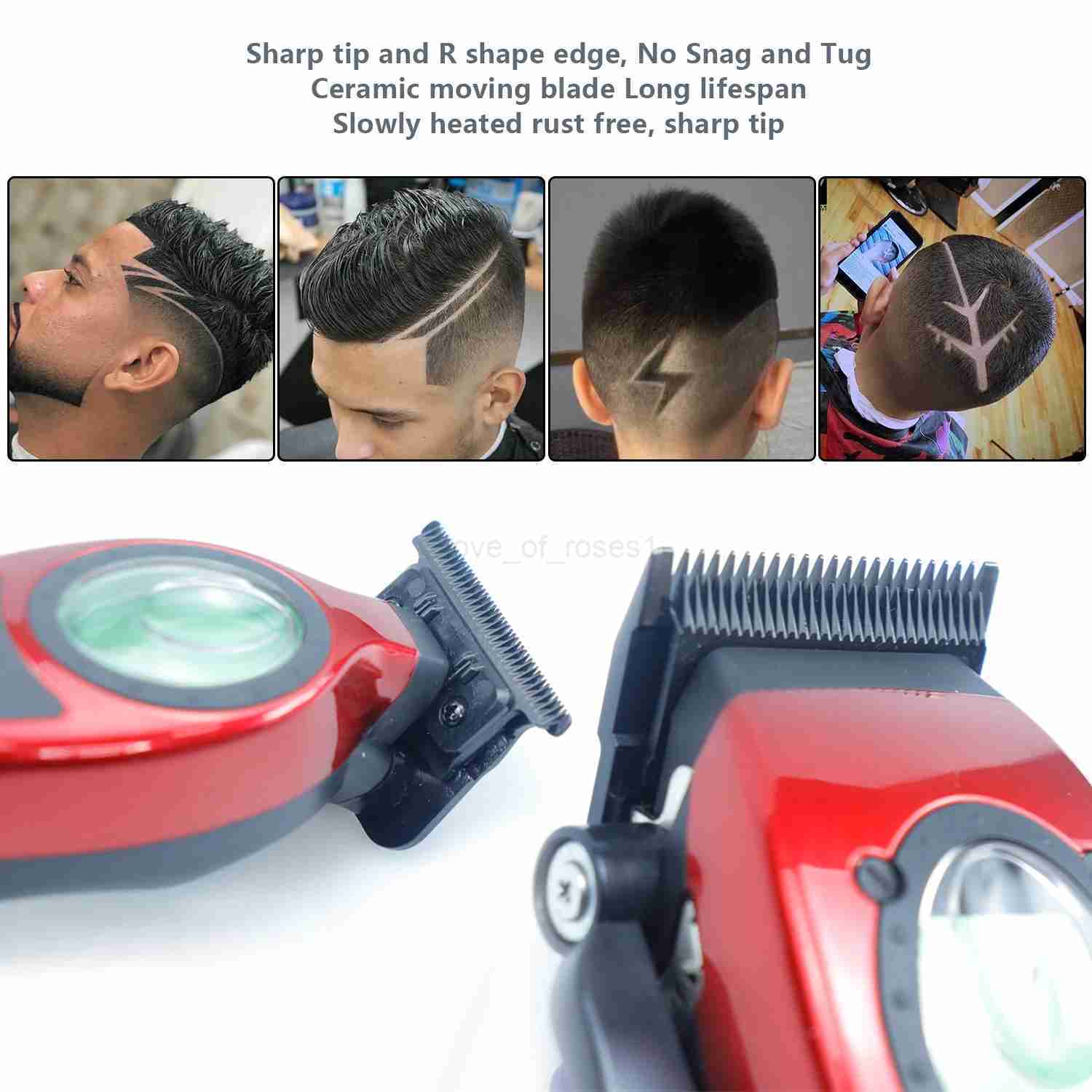 HClippers Professional Original Hair Clippers Combo for Men Haircut with 11 Limit Combs 2 Charging Base Hair Trimmer BarberM240715