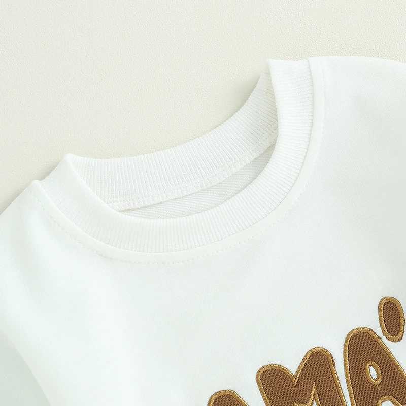 Clothing Sets 2023-07-01 Lioraitiin 0-3Years Toddler Boys 2Pcs Fall Clothes Sets Long Sleeve Letter Embroidery Sweatshirt Tops Drstring Pant
