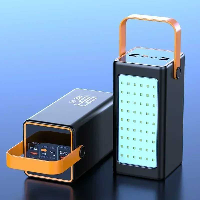 Power Bank 200000mAh High Capacity 66W Fast Charger Powerbank for iPhone Laptop Batterie Externe LED Camping Light Flashlight M240715