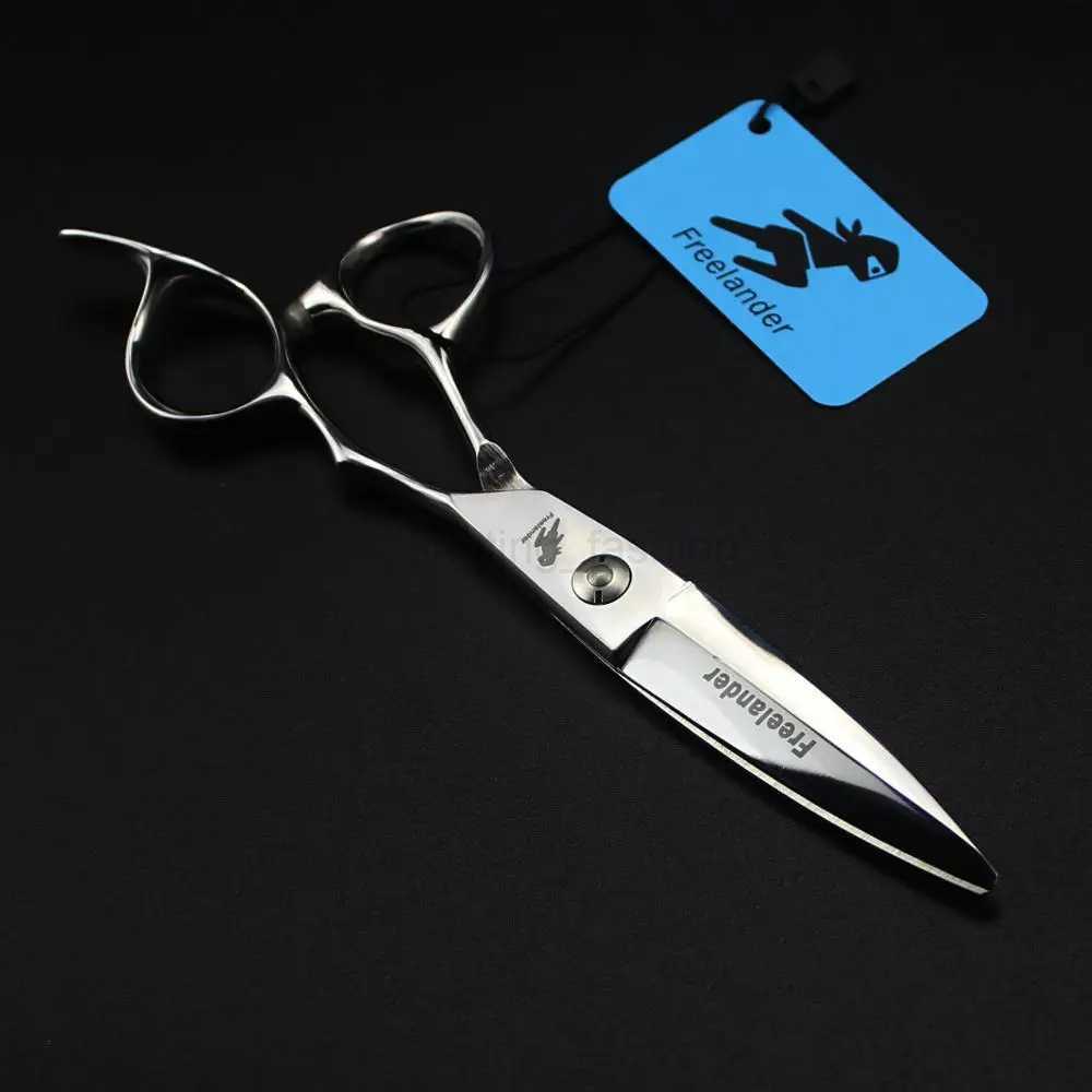Hair shears Sliding 6 INCH Willow Convex Blade Willow shape Sliding scissors Professional Barber ScissorsCL240715