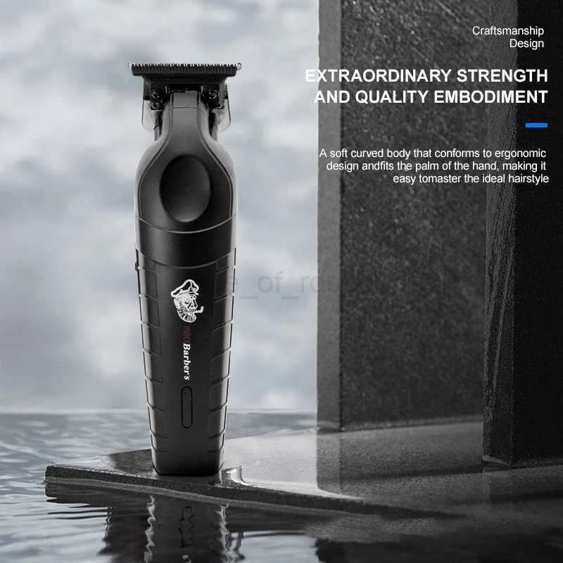Powerful Barber Cordless Hair Trimmer 0mm Zero Gapped Carving Clipper Detailer Professional Electric Finish Cutting MachineM240715