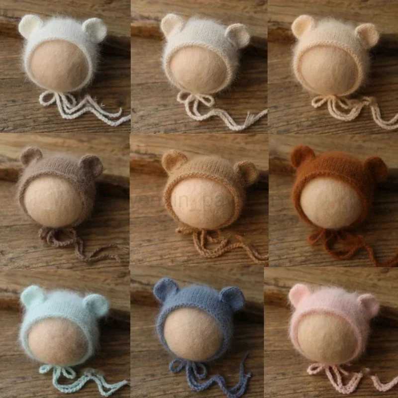 Newborn Wool Hat Newborn Photography Props Knit Baby Girl Boy Hat Baby Photography Props AceessriesXJ240715
