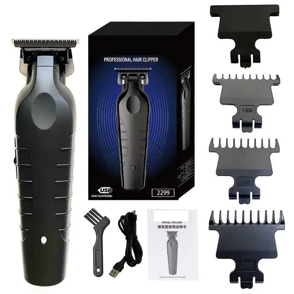 Black Hair Clippers for Men Cordless Clippers for Hair Cutting Professional Barber Clippers USB Rechargeable Wireless HairM240715