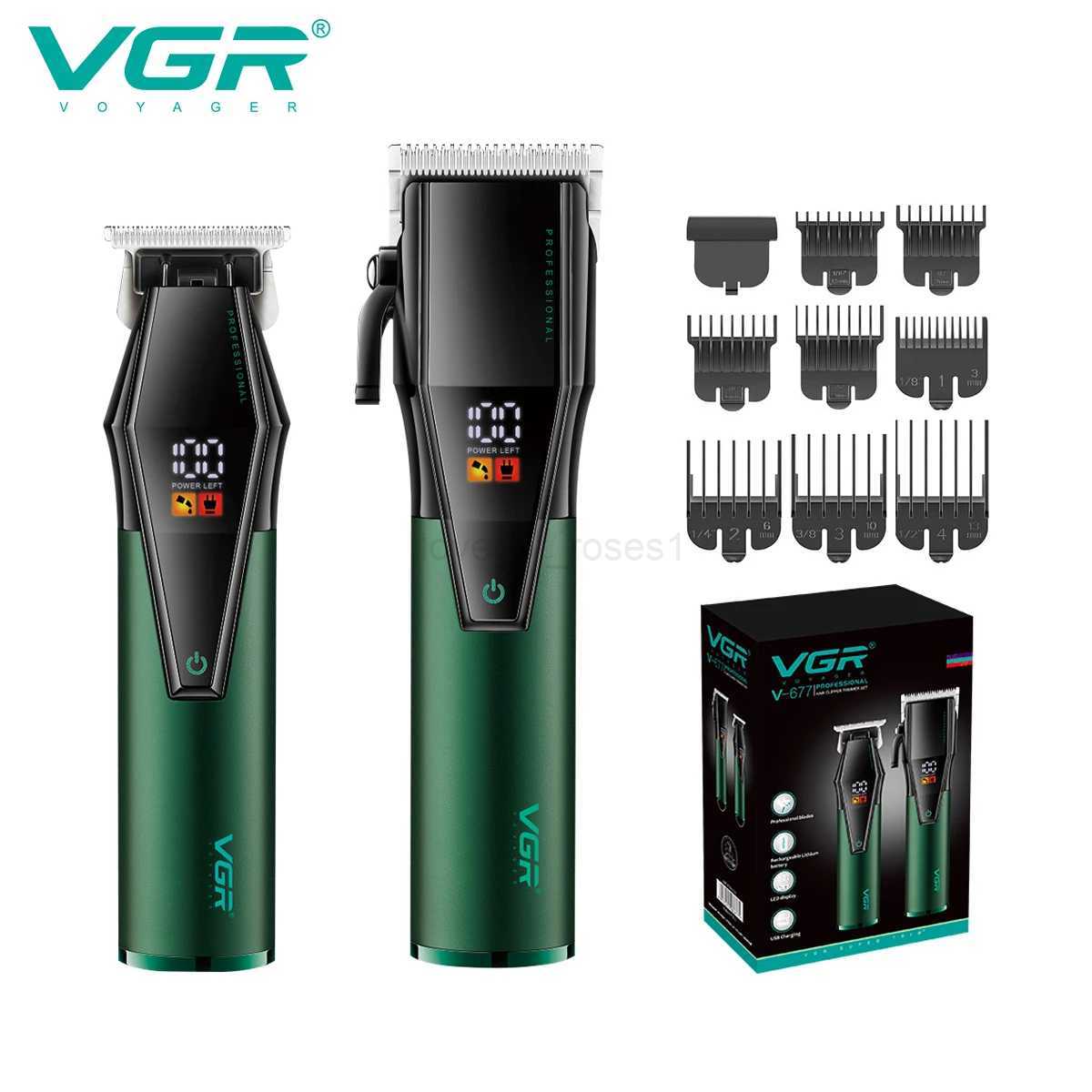 VGR Hair Trimmer Cordless Haircut Machine Professional Hair Clipper Electric Hair Cutting Machine Barber Trimmer for Men V-677M240715