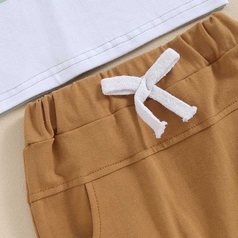 Clothing Sets Fashion Toddler Infant Kid Baby Boy Clothes Sets Short Sleeve Striped Tops and Drstring Shorts Summer Outifts Clothing