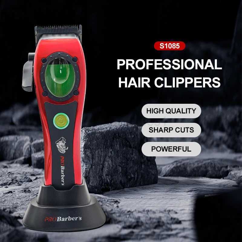 New High-Quality Professional Barber Trimmer with Charging base Cordless and Powful Motor Hair Clippers For Men M250403
