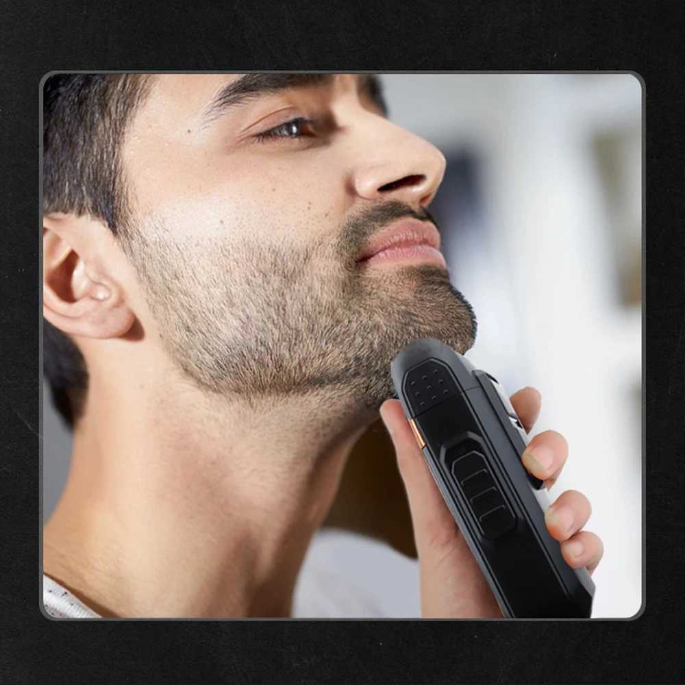 LQT 3pcs Mens electric Hair clipper - Precision T-tip carving scissors and beard trimmer set USB charging smart display screenM240715