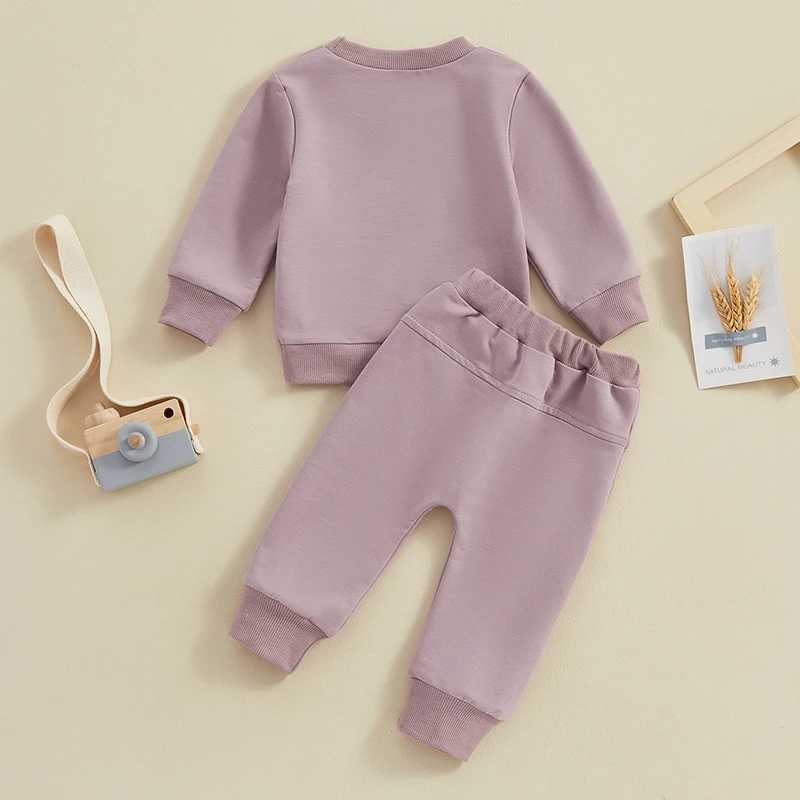 Clothing Sets 2023-12-05 Lioraitiin Toddler Baby Boy Clothes Set Letter Print Long Sleeve Pullover Tops Sweatshirt Pants Fall Winter Outfits