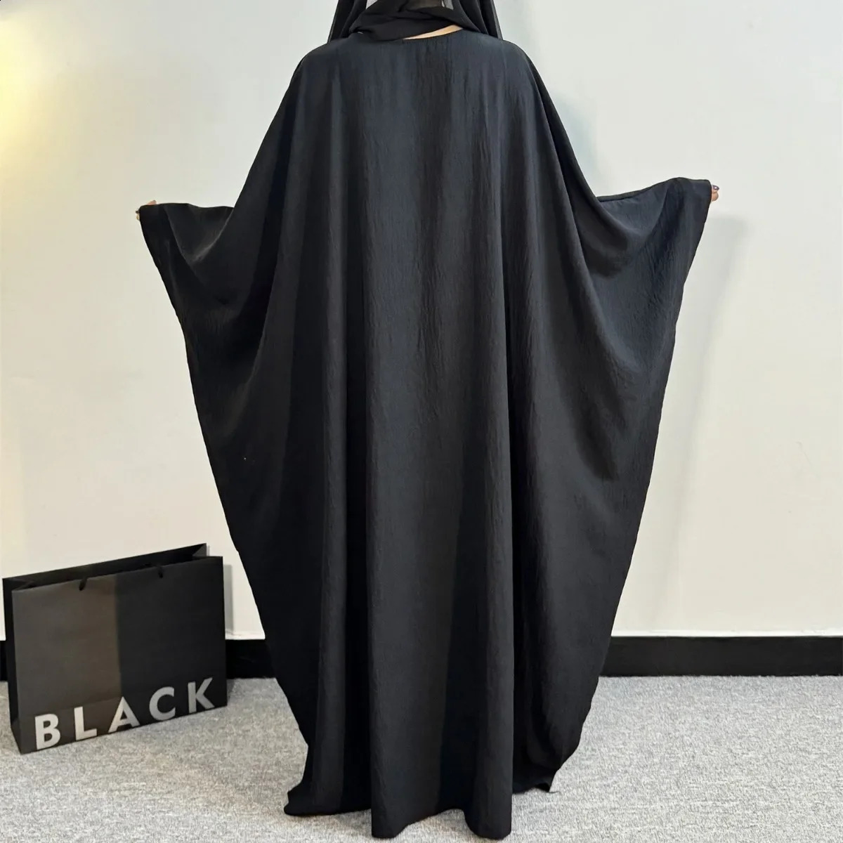 Muslim Abayas Loose Ramadan Maxi Dresses Women Jilbabs Full Sleeve Oneck Casual Solid Robe Islamic Dress 240715
