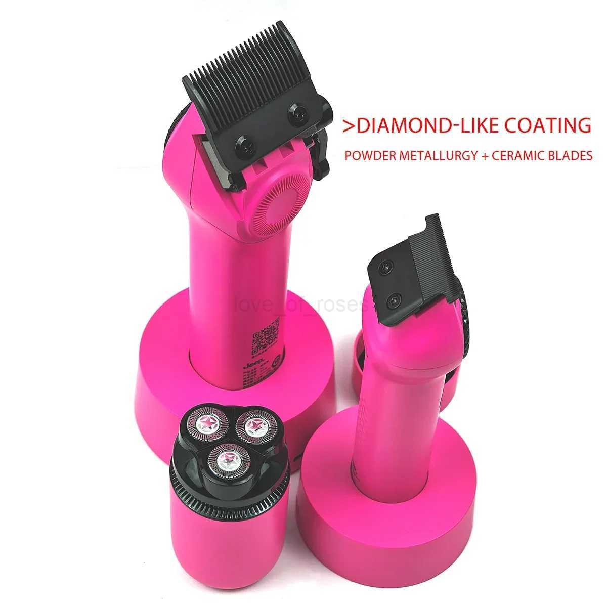 9000RPM High Quality 3 Piece Set Hair Trimmer Haircut Shaver 4600mAh 10W Professional Barber Electric Oil Head Hair Clipper SetM240715 S2562