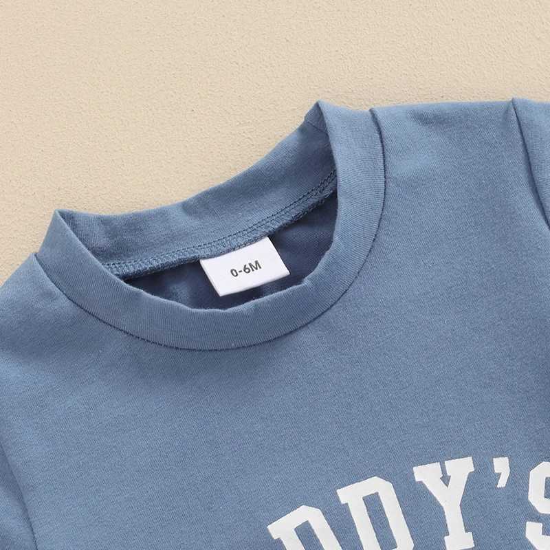 Clothing Sets 2024-03-18 Lioraitiin Toddler Boys Summer Outfits Letter Print Short Sleeves T-Shirt and Elastic Shorts Vacation Clothes Set