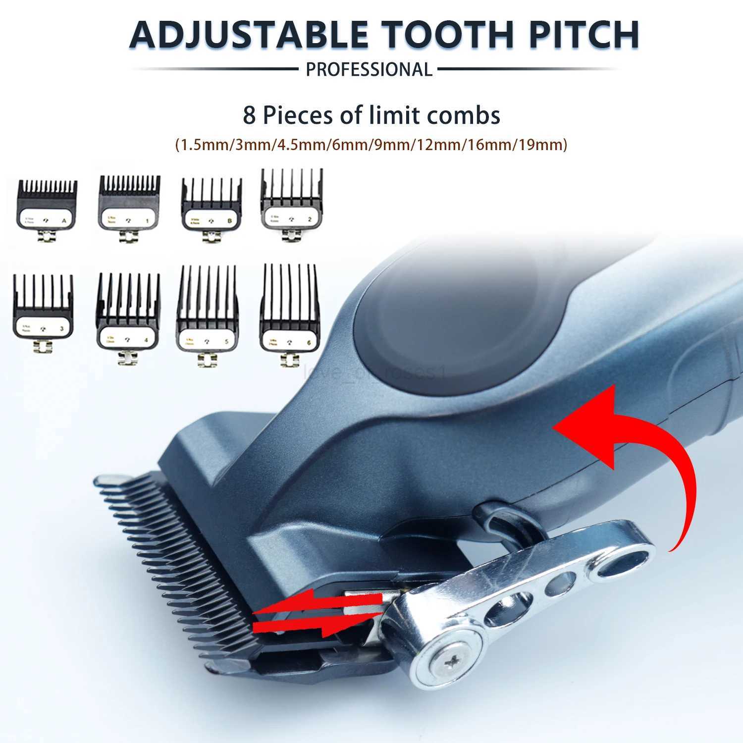 HClippers Professional Electric Hair Clippers with 7500RPM 2500mAh Capacity Battery USB Charging Hair Trimmer for Barber HC233M240715