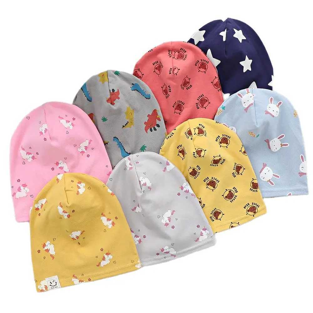 New thin baby hat Beanie spring autumn childrens hat single-layer boy and girl hat childrens hatW240715