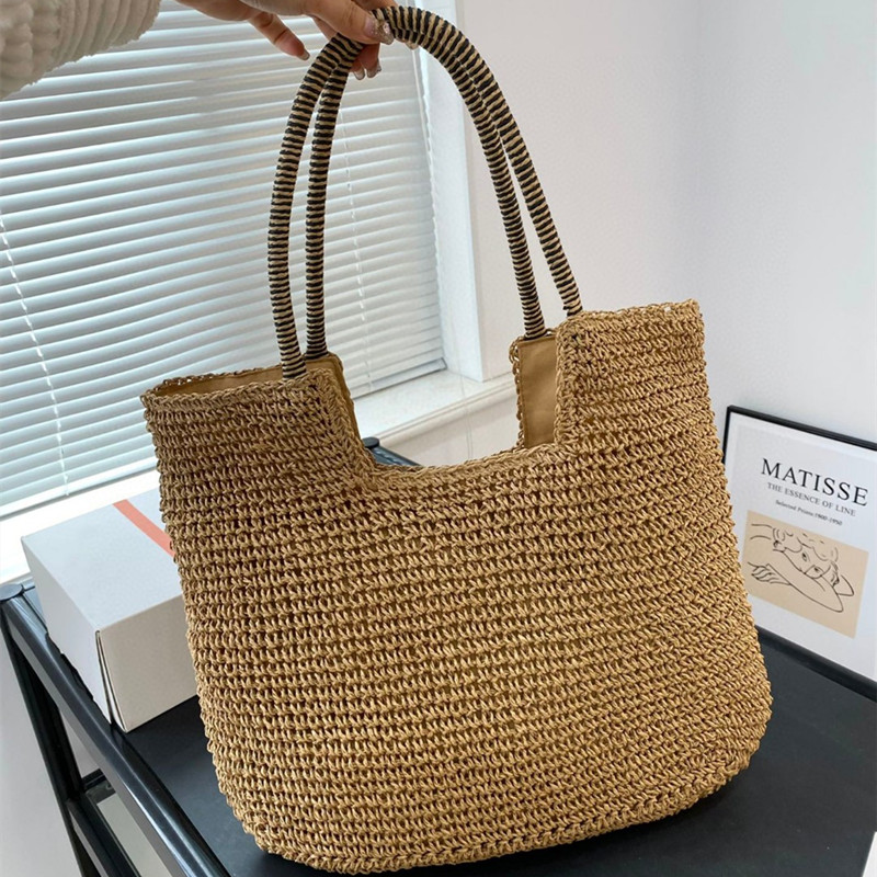 Fashion Designer Straw knitted Shopping Bag Shoulder Bags For Women large-capacity