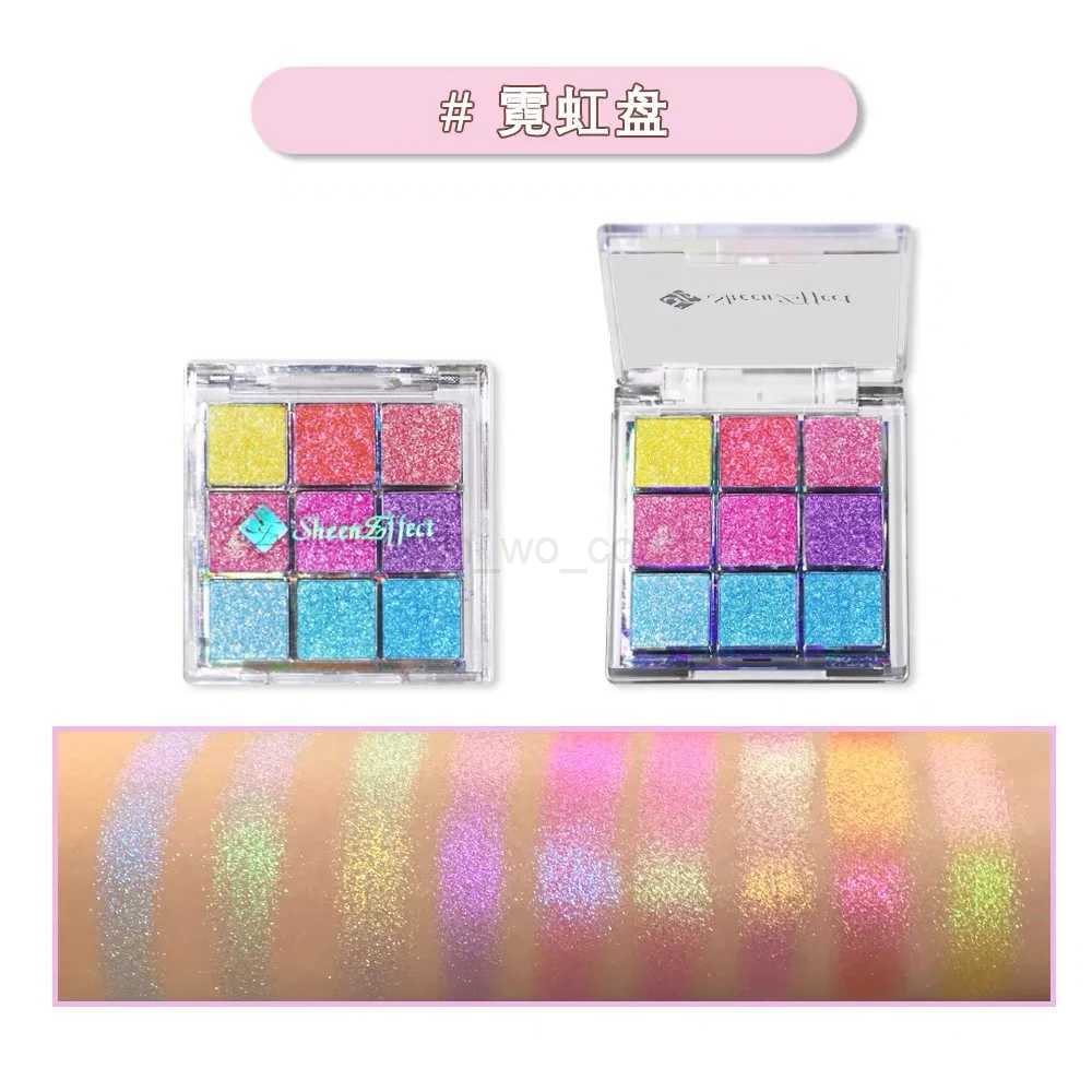 Sheeneffect 9 Color Eyeshadow Plate Chameleon Delicate And Shimmer EyeshadowM240715