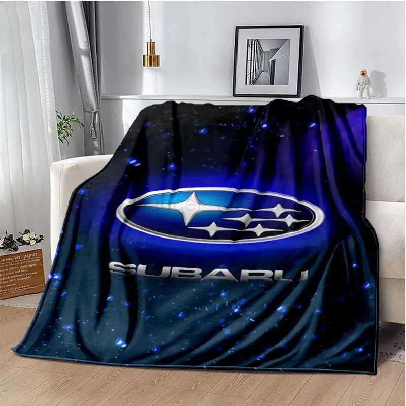 Car Super Run S-Subaru Bedroom Decoration Blanket Car Air Conditioning Blanket Sofa Soft and Warm Cover Blanket CustomizationB270715 - view 4