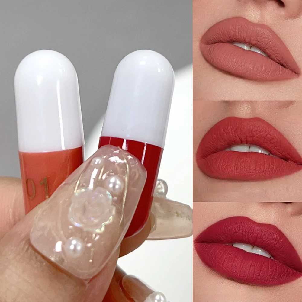 18-color Capsule Lipstick Set Waterproof Non-stick Cup Solid Lip Gloss Mini Long Lasting Matte Nude Lipstick Women Lips Makeup zxx240715