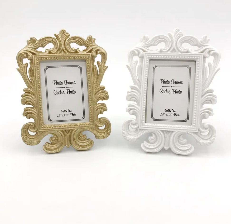 Vintage Party Decoratives Oblong Shape Baroque Picture Frame Place Card/Photo Holder Wedding Favors Home Decoration Supplies H55