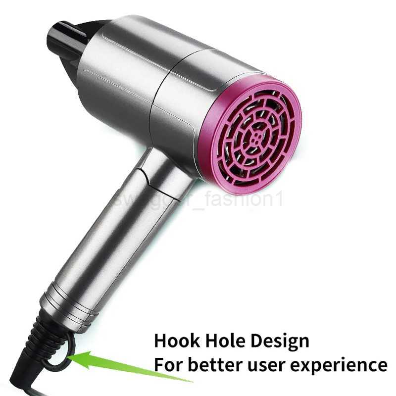 Portable Mini Hair Dryer Foldable Anion Blow Dryer Metal Spray Paint 1200W Multi-Functional Lightweight Hair Tools for TravelB240715