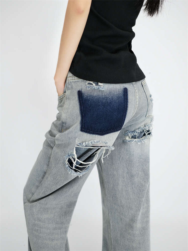 Jean Woman Mom Jeans Pants Boyfriend Jeans for Women with High Waist Leisure Trousers Ladies Jeans Denim 240124