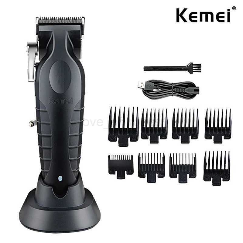 Kemei KM-2296 Professional Hair Clipper for Men Hair Cutting Machine with Seat Charger Hair Trimmer Machine Haircut MachineM240715