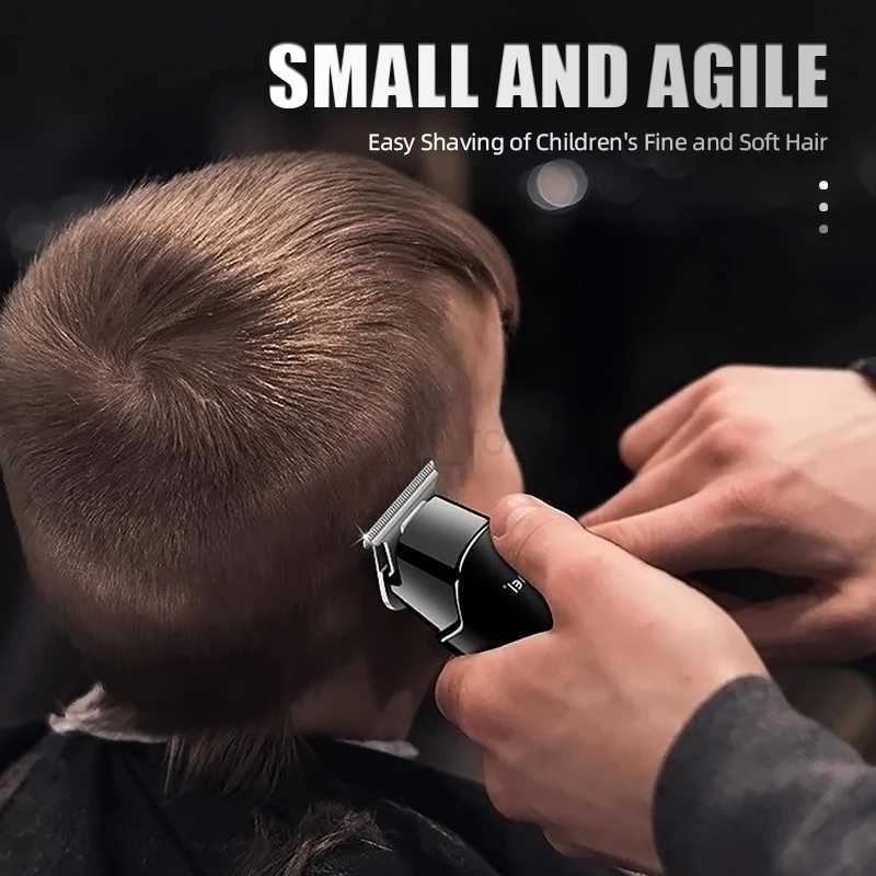 Kemei Professional Hair Trimmer with LCD Display 0mm Gapped T- Cordless Rechargeable Edgers Clippers Men Hair Cutting KitM240715