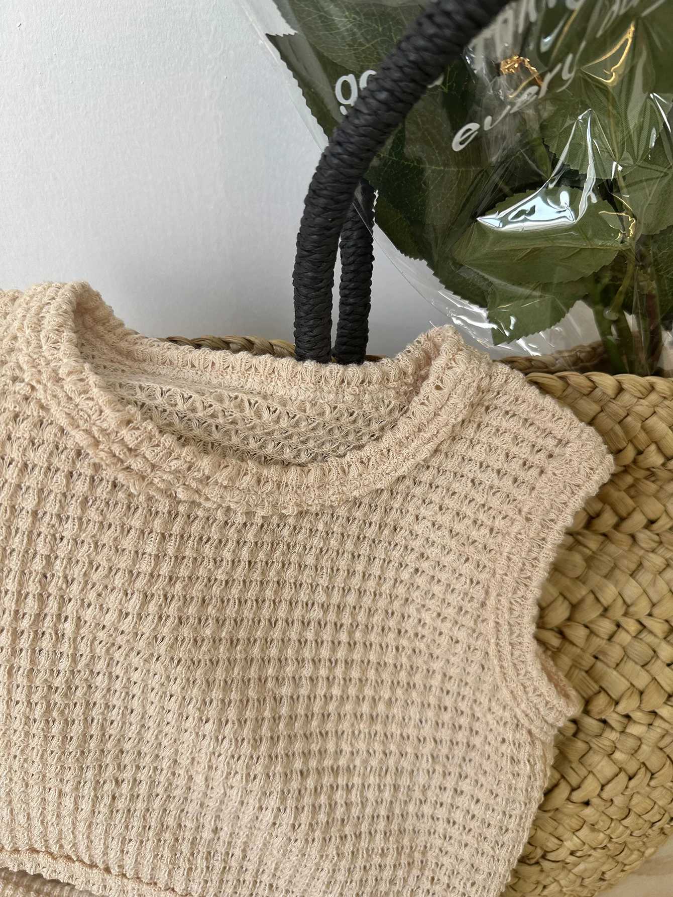 Clothing Sets 2pcs Summer Baby Waffle Shorts Set Toddler Girls Boys Sleeveless Top And Shorts Outfits Knitted Kids Simple Style Clothing Set