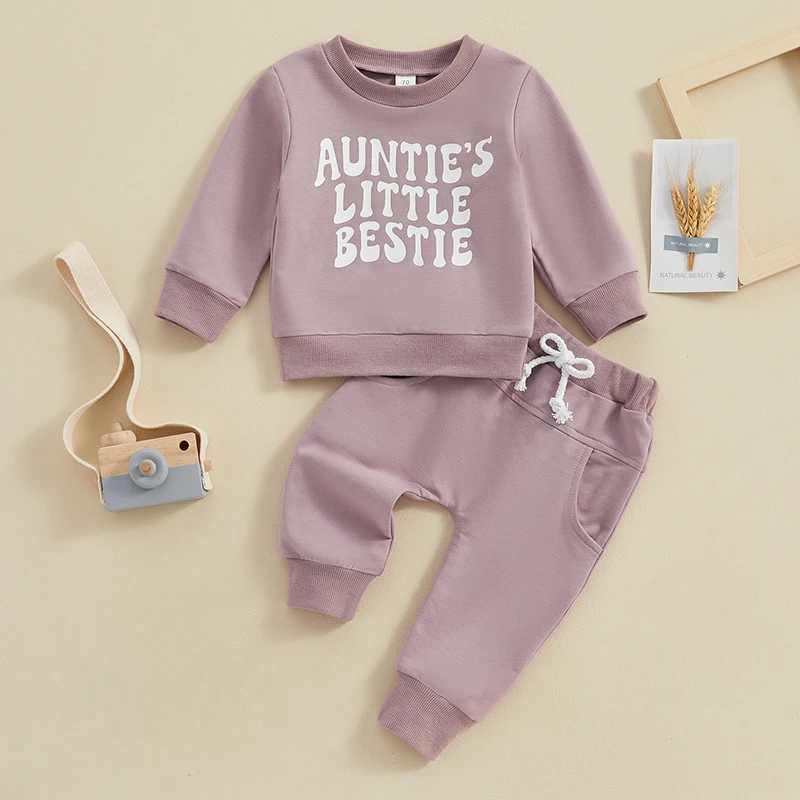 Clothing Sets 2023-12-05 Lioraitiin Toddler Baby Boy Clothes Set Letter Print Long Sleeve Pullover Tops Sweatshirt Pants Fall Winter Outfits
